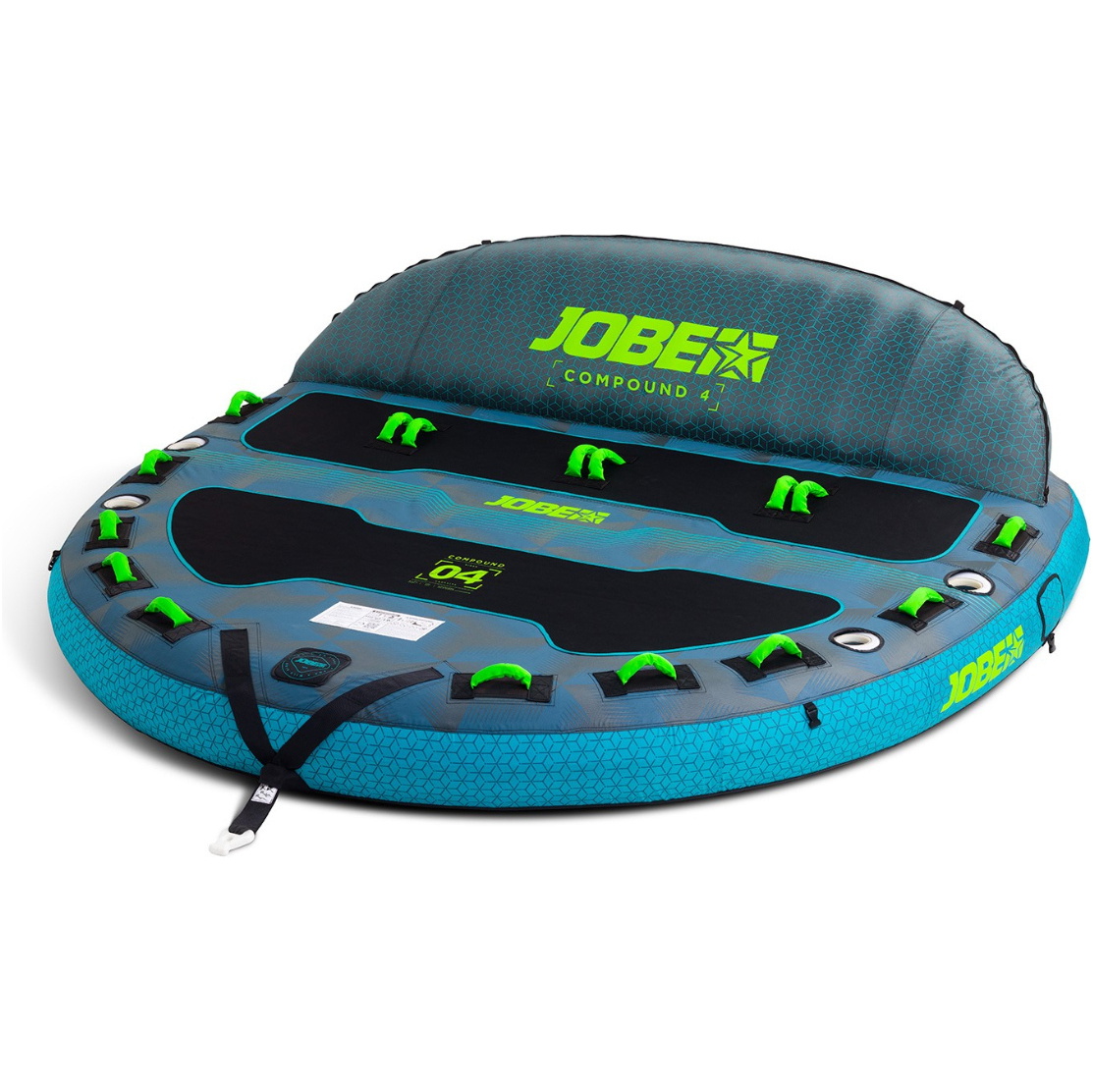 2026 Jobe Compound 4 Person Towable 230425002 - Grey / Blue
